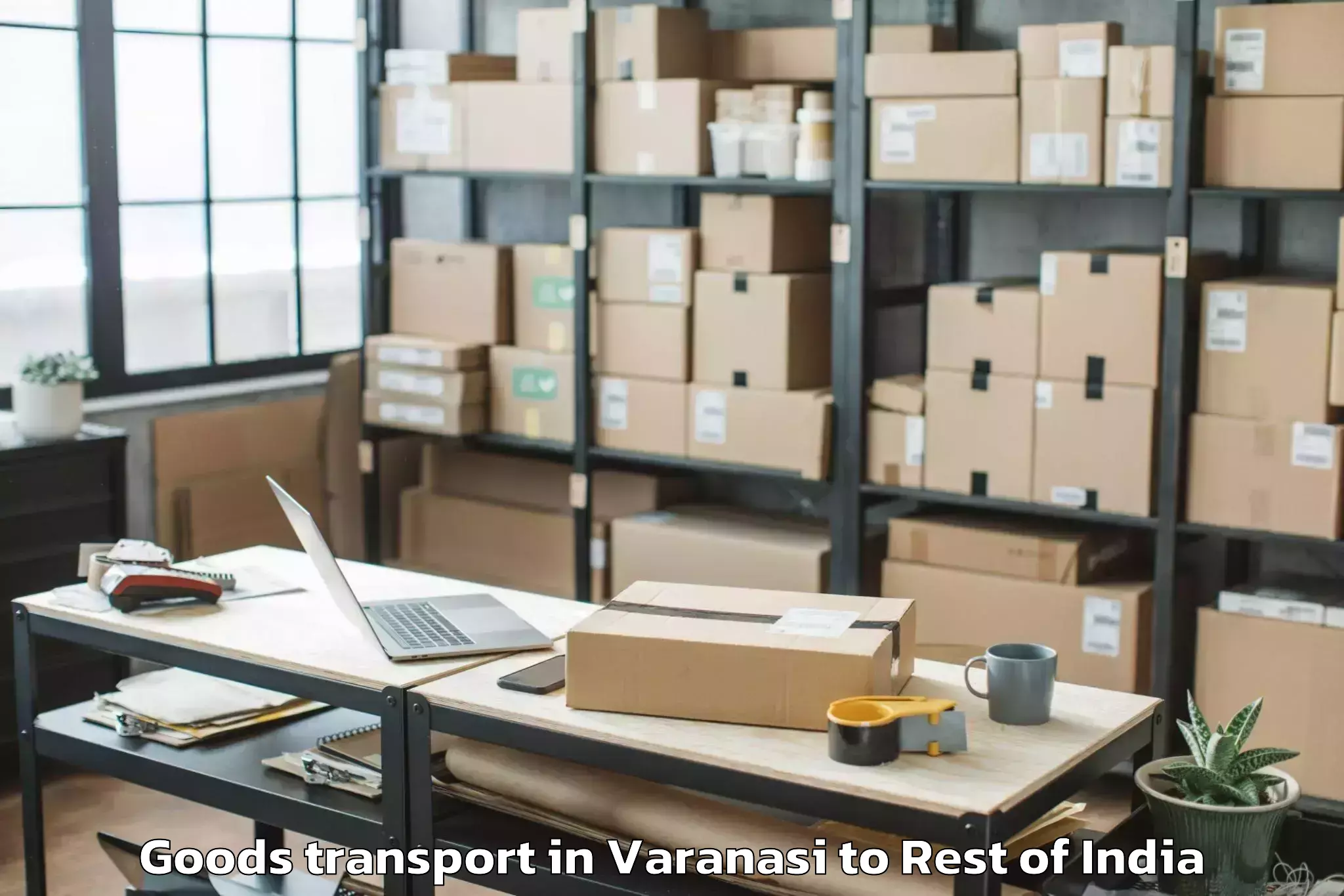 Leading Varanasi to Qazigund Goods Transport Provider